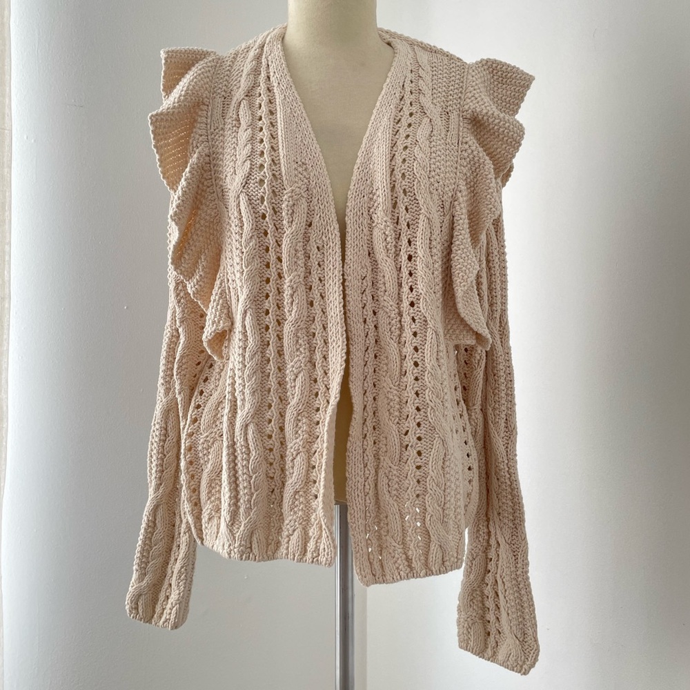 •FINAL PRICE• Universal thread open knit chunky cardigan sweater Sz S